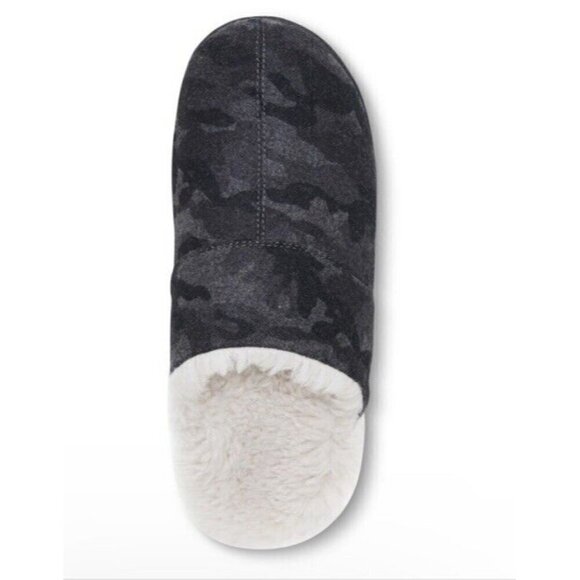 Vionic Slipper Mens 10 Alfons Dark Shadow Gray Suede Orthotic Mule New - Picture 9 of 11